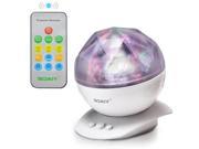 SOAIY Color Changing Baby Nursery Kids LED Night Light Lamp Aurora Borealis Star Projection Light 4 Timers Optional 3 Level Brightness Mood Light Remote Timer