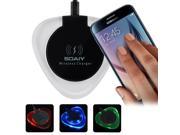 SOAIY Qi Standard Wireless Charger Wireless Charging Pad Station for Samsung Galaxy S7 S7 Edge S6 S6 Edge S6 Edge Plus S6 Active Note 5 Black