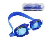 Kids Cute Dolphin Cartoon Seal Swim Goggle Safety Pool Goggles Best for Boys and Girls Blue