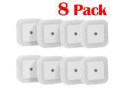 [Upgrade 8 PACK] SOAIY LED Night Light Lamp Smart Auto ON OFF Sensor Soft Brightness Won t Cover 2nd Outlet Dawn to Dusk Sensor Plug In Wall Night Light for