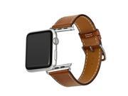 iPM Luxury Genuine Leather Watch Strap Replacement Band 42mm Brown
