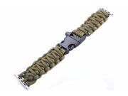 iPM Weave Watch Band with Whistle Flint for Apple Watch 38mm Green