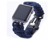 iPM Weave Watch Band with Whistle for Apple Watch 38mm Dark Blue