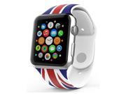 iPM Soft Silicone Flag Band for Apple Watch 38mm UK Flag