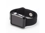 iPM Premium Shiny Hard Plastic Protective Border Case for Apple Watch 42mm Black