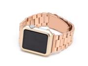 iPM Premium Shiny Hard Plastic Protective Border Case for Apple Watch 42mm Gold