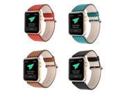 iPM Faux Snake Skin Replacement Band for Apple Watch 42mm Blue