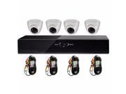 ISEC AHD DVR Indoor Surveillance Kit for Home Office Shop 720p White