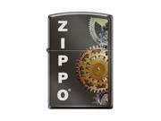 Zippo Gears Black Ice Windproof Pocket Lighter