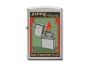 Zippo Green Poster Street Chrome Windproof Pocket Lighter