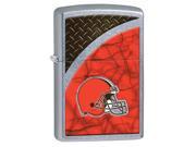 Zippo NFL Cleveland Browns Street Chrome Windproof Pocket Lighter 29358