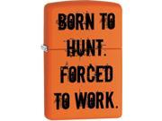Zippo 231 Born To Hunt Orange Matte Windproof Pocket Lighter 29269