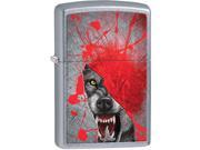 Zippo Grunge Howling Wolf Windproof Pocket Lighter 29344
