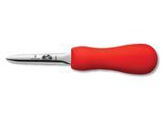 Victorinox Forschner Oyster Knife Boston Style 3 Narrow Red SuperGrip Handle 44694