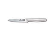 Victorinox Forschner Paring 4 Spear Point Large White Polypropylene Handle CLAM PACK 47809