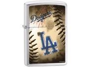 Zippo MLB DODGERS Brushed Chrome Windproof Pocket Lighter 200CI010743