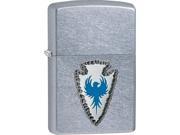 Zippo arrowhead Street Chrome Emblem Attached Windproof Pocket Lighter 29101