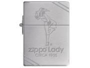 Zippo 1935 Replica w Slashes Zippo Lady Circa 1935 Windproof Pocket Lighter 1935MP320535