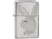 Zippo CHOICE Playboy Armor High Polish Chrome Windproof Pocket Lighter 28963