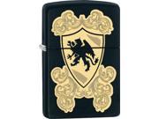 Zippo CHOICE Lion Crest Black Matte Windproof Pocket Lighter 28793