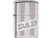 Zippo DAD High Polish Chrome 28374 Windproof Pocket Lighter 250MP324009