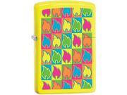 Zippo CHOICE Flame Neon Yellow Windproof Pocket Lighter 28954