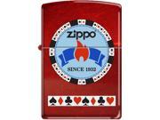 Zippo Gentlemans Bet Red Windproof Pocket Lighter 21063CI012326