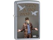 Zippo Duck Dynasty That s A Fact Jack! Windproof Pocket Lighter 207CI016947