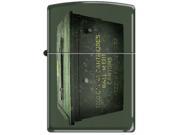Zippo 221 Green Matte Ammo Crate Windproof Pocket Lighter 221CI011356
