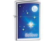 Zippo Believe High Polish Chrome Windproof Pocket Lighter 29071
