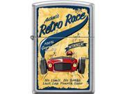 Zippo Street Chrome Authentic Retro Race Windproof Pocket Lighter 207CI401253