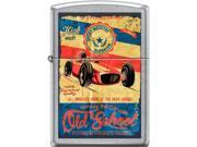 Zippo Street Chrome Vintage Race Club Windproof Pocket Lighter 207CI401250