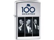 Zippo Frank Sinatra 100 Years Collectible High Polish Chrome Windproof Pocket Lighter 28960
