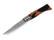 OPINEL Chaperon knife N°08 Mirror polished stainless steel blade and african wood handle 4 different 8.5 cm