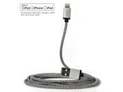 [MFi Certified] CACOY 6.6ft 2m Lightning to USB Cable Braided Charging Long Cord with Metal USB Casing for iPhone 6s 6 5s iPhone SE iPad Pro Air 2 mini iPod Nan