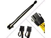 PCI Express Power Splitter Cable 6 Pin Female to 2x 6 2 Pin Male 12 Cable Perfect For ETH Ethereum Mining Rigs
