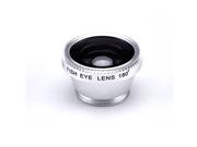 Areox 3 in 1 Camera Lens Kit Clip On 180 Degree Supreme Fisheye 0.65X Wide Angle 10X Macro Lens for iOS Android Smartphones.