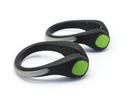 LED Waterproof and Lightweight Reflective Running Gear GREEN Shoe Lights with Shoe Clip LED Safety Lights for Running Cycling Walking Jogging Horse Riding