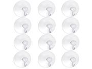 12 Pack Suction Cups with Metal Hook 1 3 4
