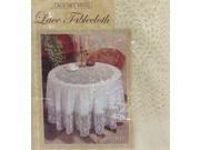 Crochet Vinyl Round 70 Lace Tablecloth