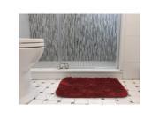 Red Ultra Soft Plush Memory Foam Comfort Lightweight Bath Mat