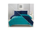 Turquoise Teal King Reversible Luxury Soft Overfilled Comforter Assorted Colors