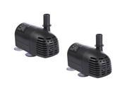 AEO 12V 24V DC Brushless Submersible Water Pump 196 GPH for Solar Fountain Hydroponics and Aquaponics 2 Pack