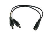 LTS LTA2005 1 Female to 2 Male Security Camera Pigtail Cable Power Connector Splitter DC