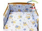 BlueberryShop 3 pcs BABY COT BED BUNDLE BEDDING SET DUVET PILLOW COVERS BUMPER cot bed 35.5 x 47