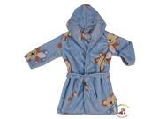 BlueberryShop Printed Luxurious Hooded Soft Warm and Fluffy Velour Bathrobe Robe Dressing Gowns 1 7 Yrs