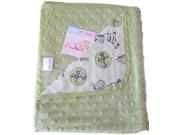 BlueberryShop Minky Printed Cotton Blanket For Baby Toddler 90 cm x 80 cm 35.5 x 31.5