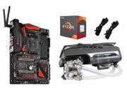 AMD Ryzen CPU Bundle 4 Items Ryzen 7 1800X CPU with Swiftech H240X2 Prestige Liquid Cooler ASRock Fatal1ty X370 Professional Gaming Motherboard and Swiftec