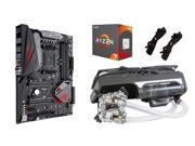 AMD Ryzen CPU Bundle 4 Items Ryzen 7 1800X CPU with Swiftech H240X2 Prestige Liquid Cooler ASUS ROG Crosshair VI Hero AM4 AMD X370 Motherboard and Swiftech