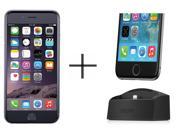 iPhone 6 16GB Unlocked GSM 4G LTE Dual Core Phone w 8 Megapixel Camera Space Gray Mophie 2690 Desktop Dock for iPhone Black